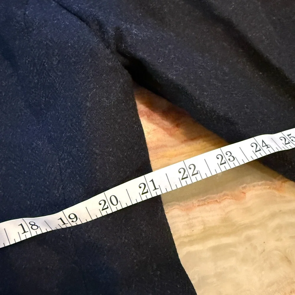 Boss Hugo Boss Stratus Mens Long Overcoat Navy Blue Single‎ Breasted Size 44L